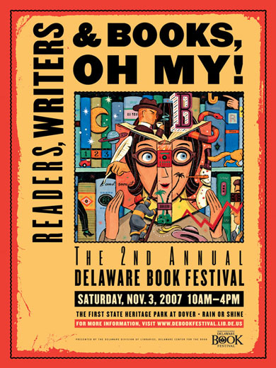 Delaware Library Book Festival Poster