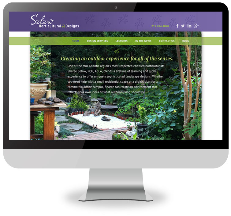 Solow Horticultural Designs Website